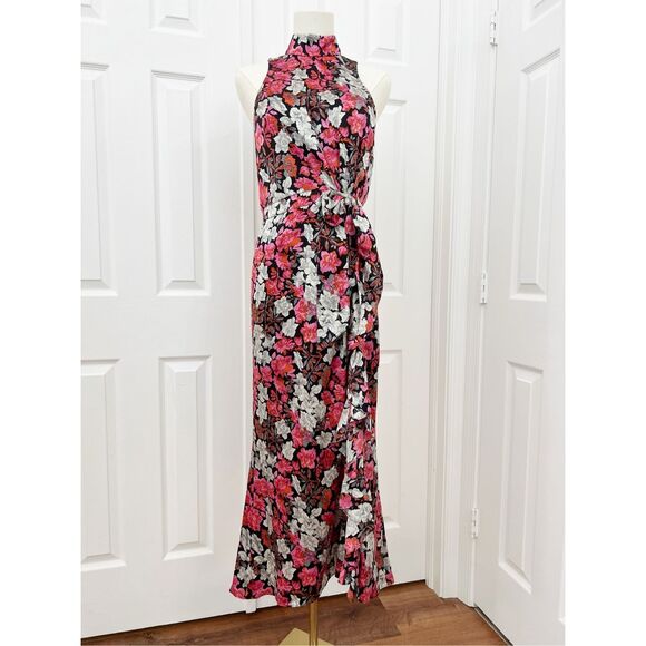Cinq à Sept Dresses & Skirts - Cinq a Sept Womens Multicolor Floral Print Julian Silk Dress Size 4